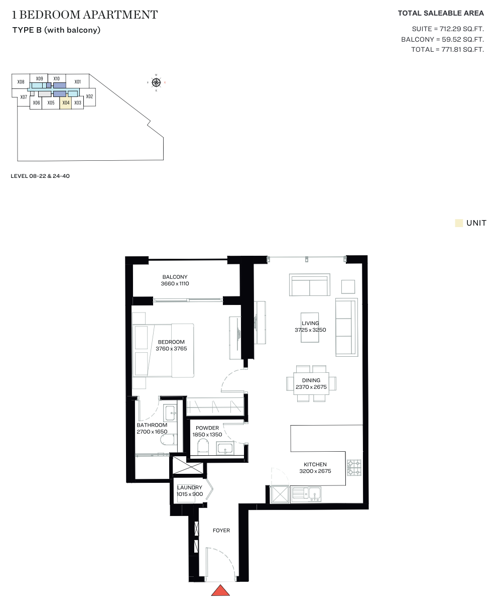 90 Degree South - 1BR-TYPE B