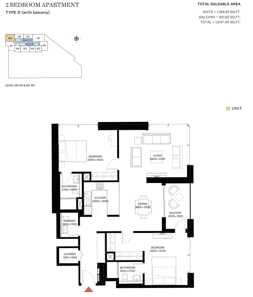 90 Degree South - 2BR-TYPE D