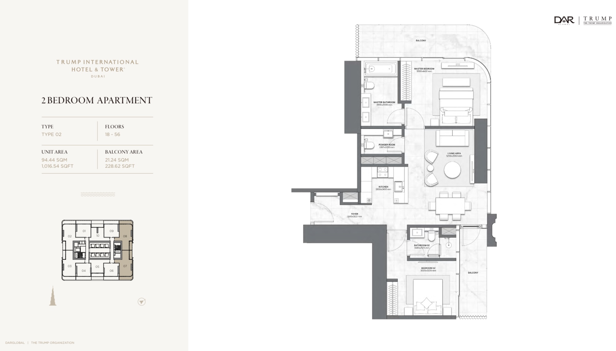 90 Degree South - 2BR-B