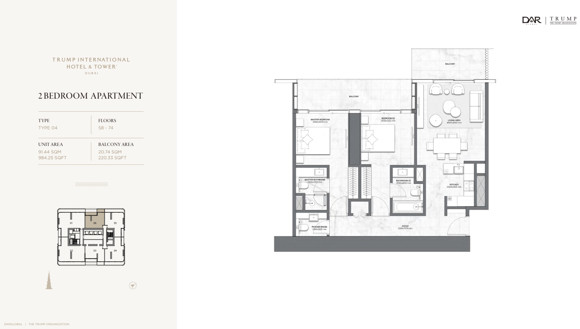 90 Degree South - 2BR-D