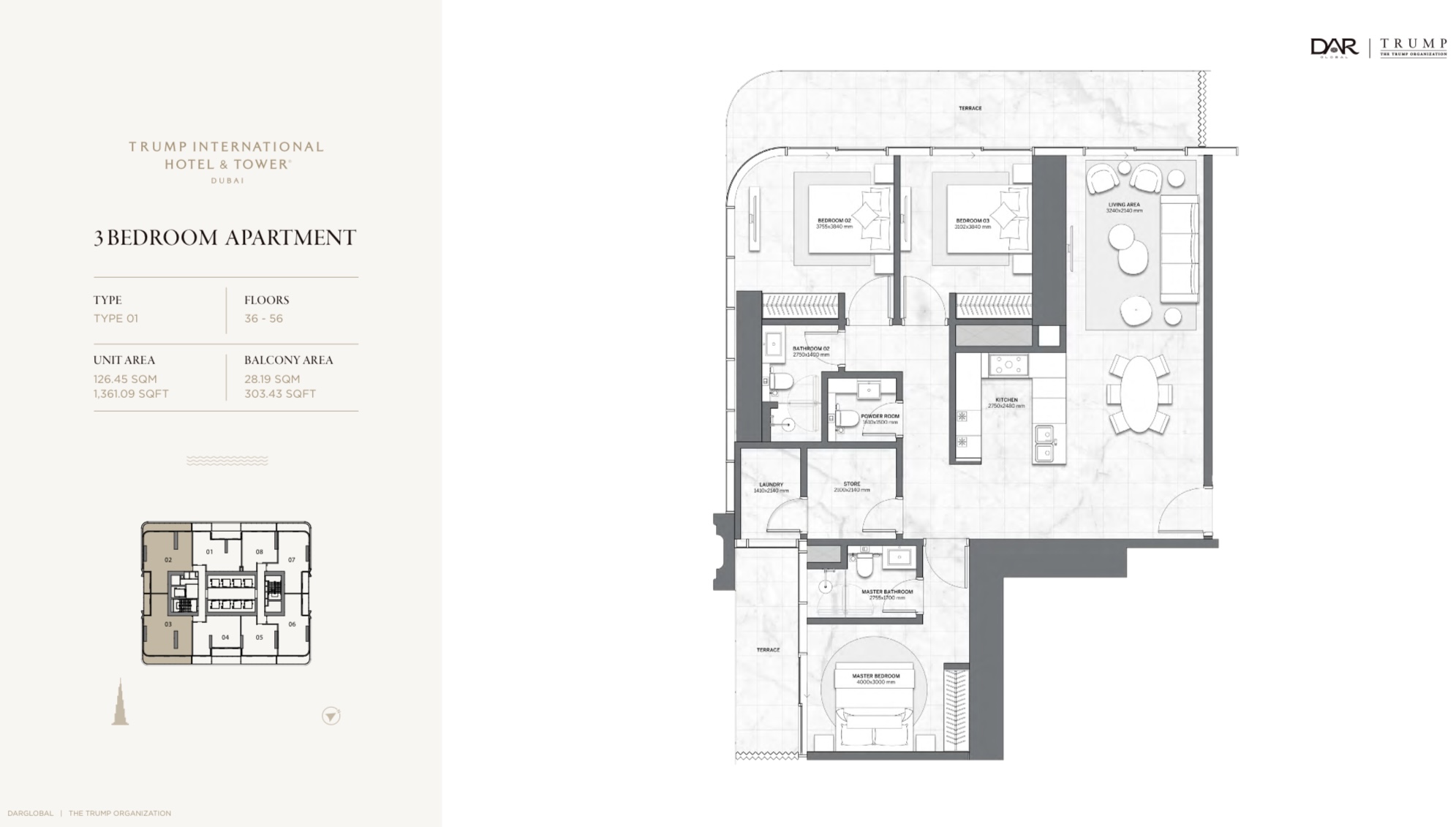 90 Degree South - 3BR-A