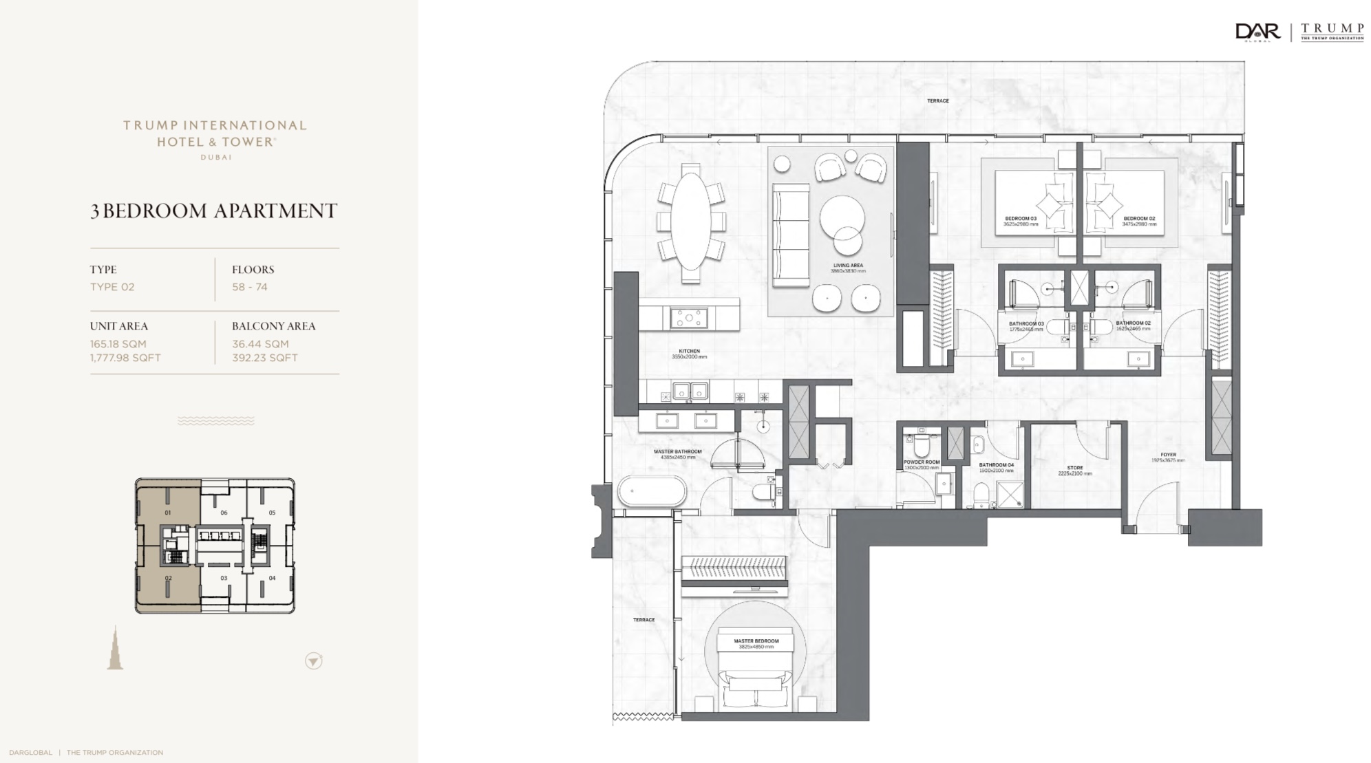 90 Degree South - 3BR-B