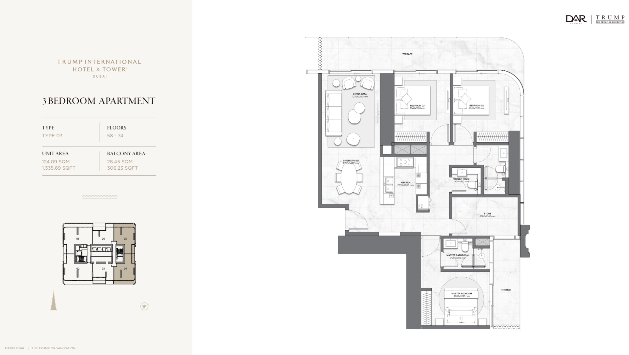 90 Degree South - 3BR-C