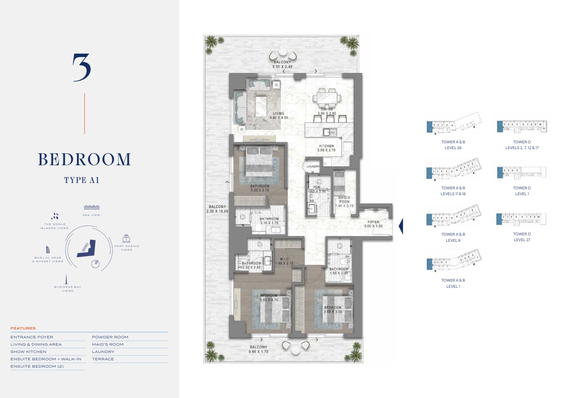 90 Degree South - 3BR-A