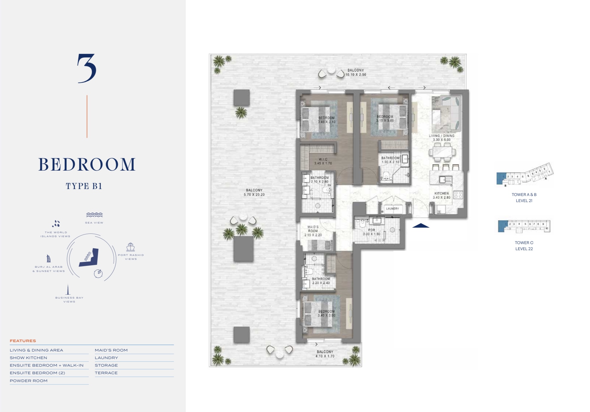 90 Degree South - 3BR-B