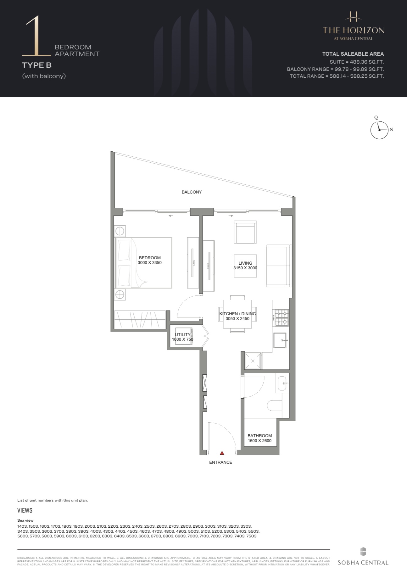 90 Degree South - 1BR-B