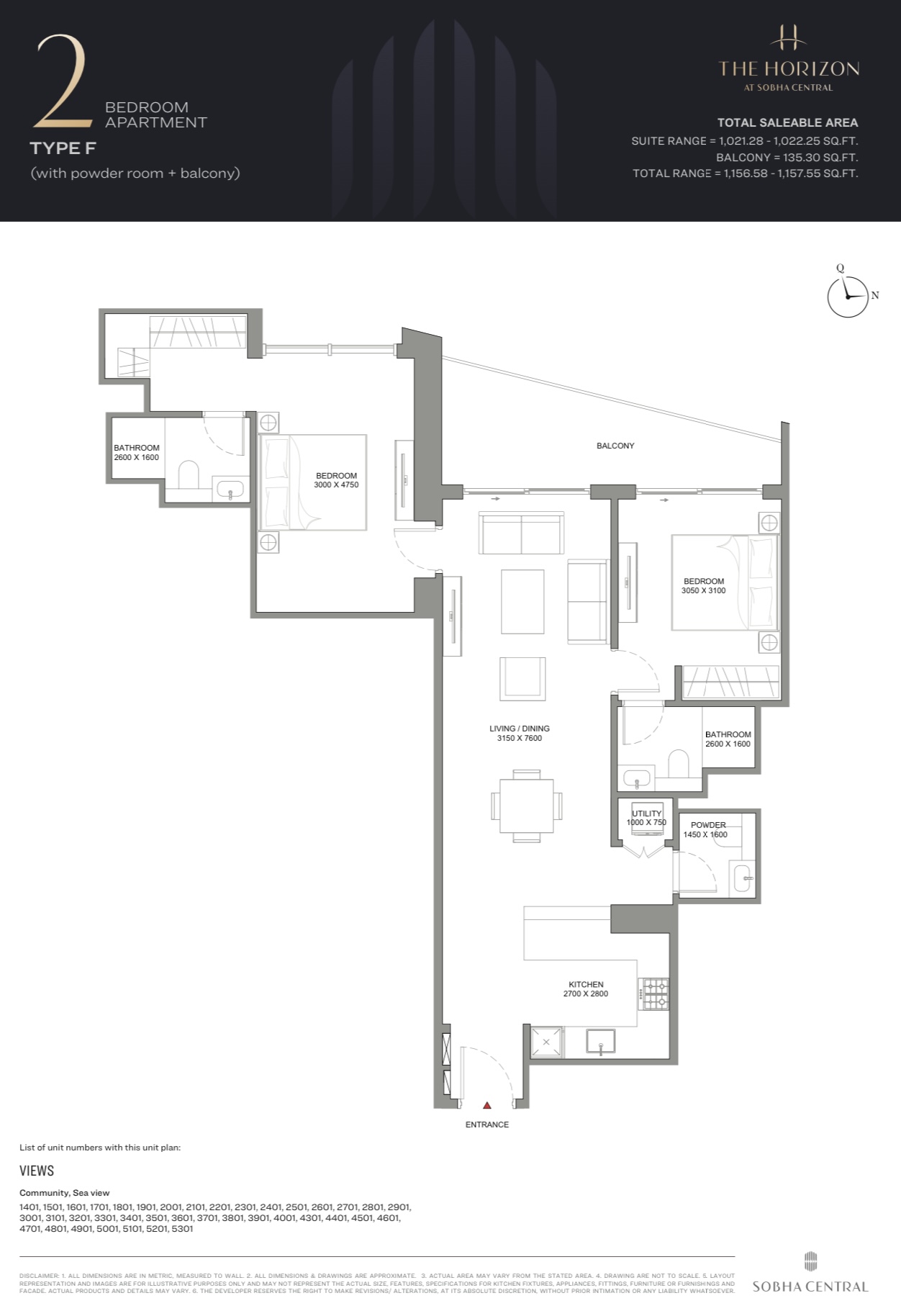 90 Degree South - 2BR-F