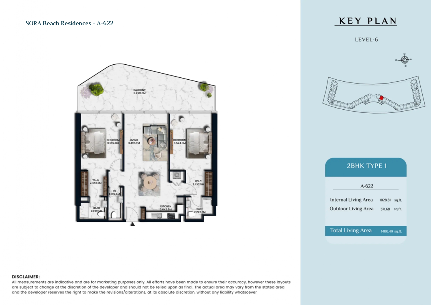 90 Degree South - 2BR-Type 1