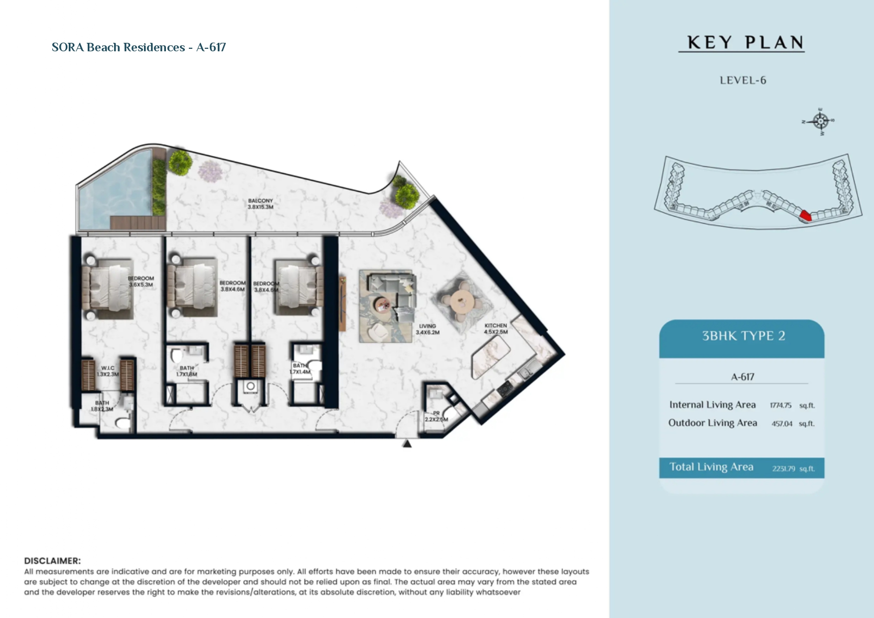 90 Degree South - 3BR-Type 2