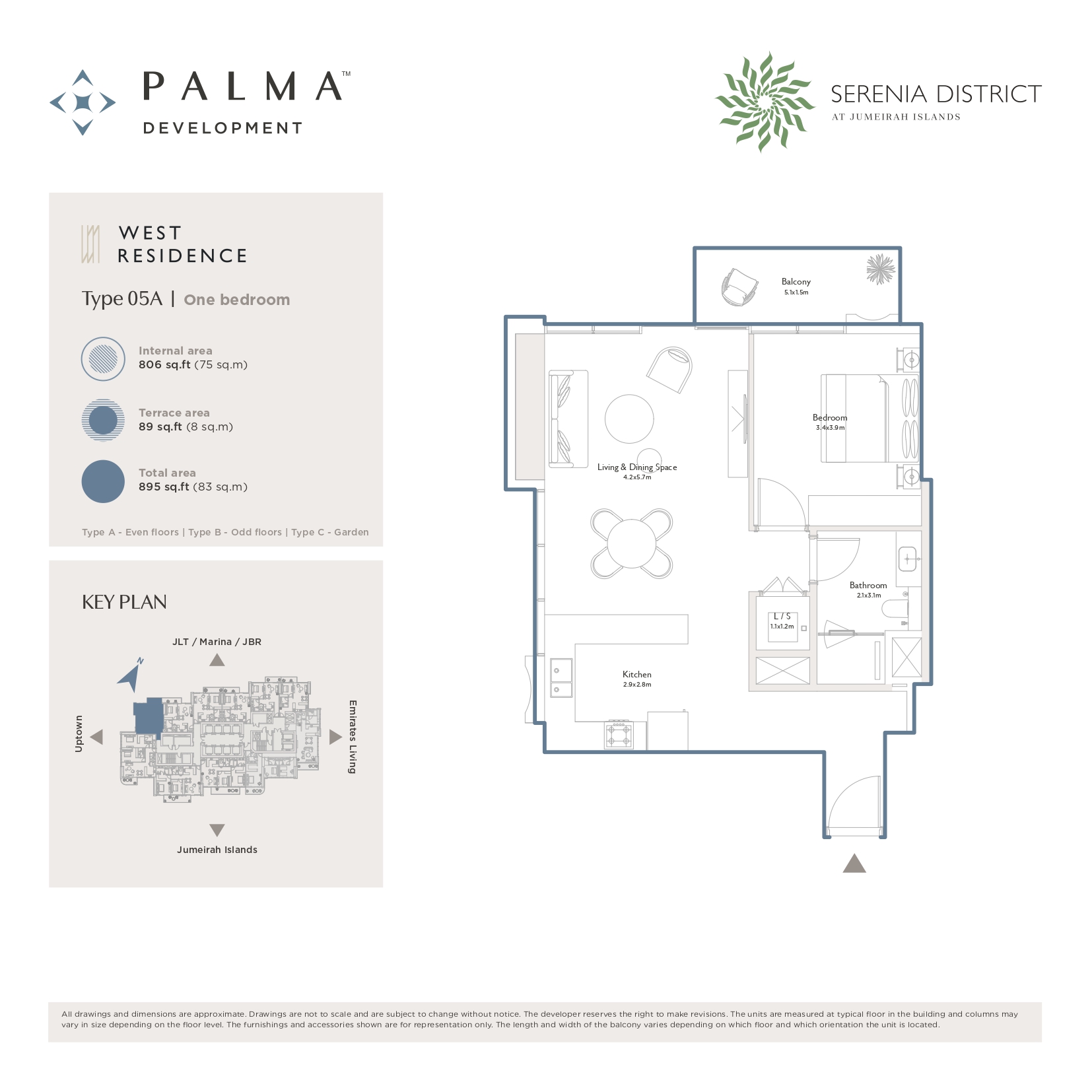 90 Degree South - 1BR-Type 05A