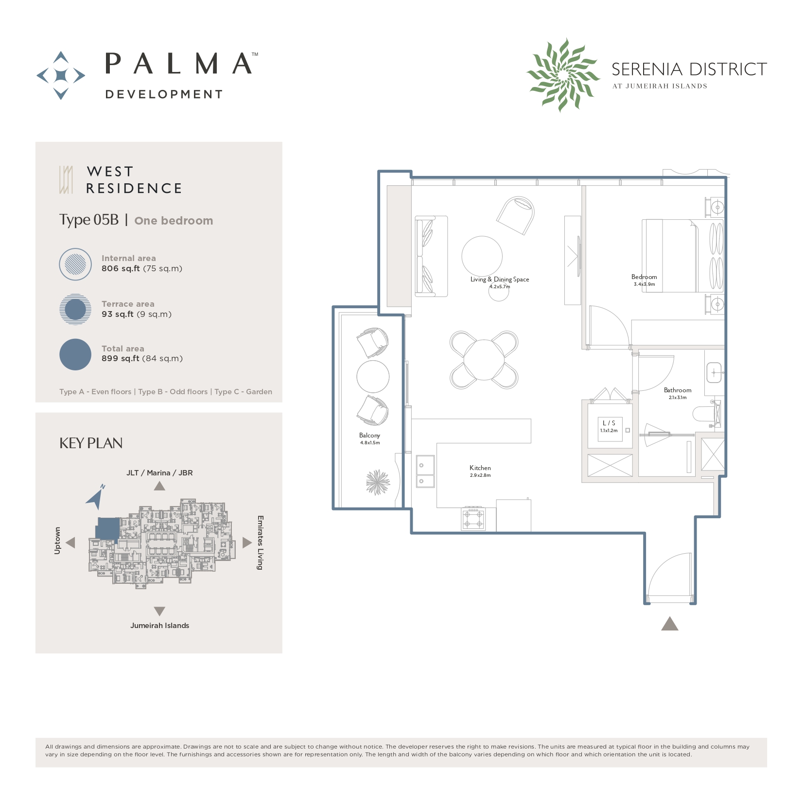 90 Degree South - 1BR-Type 05B