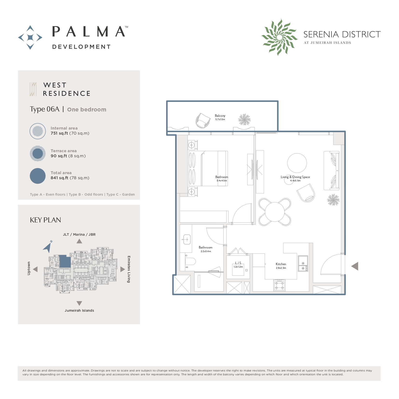 90 Degree South - 1BR-Type 06A