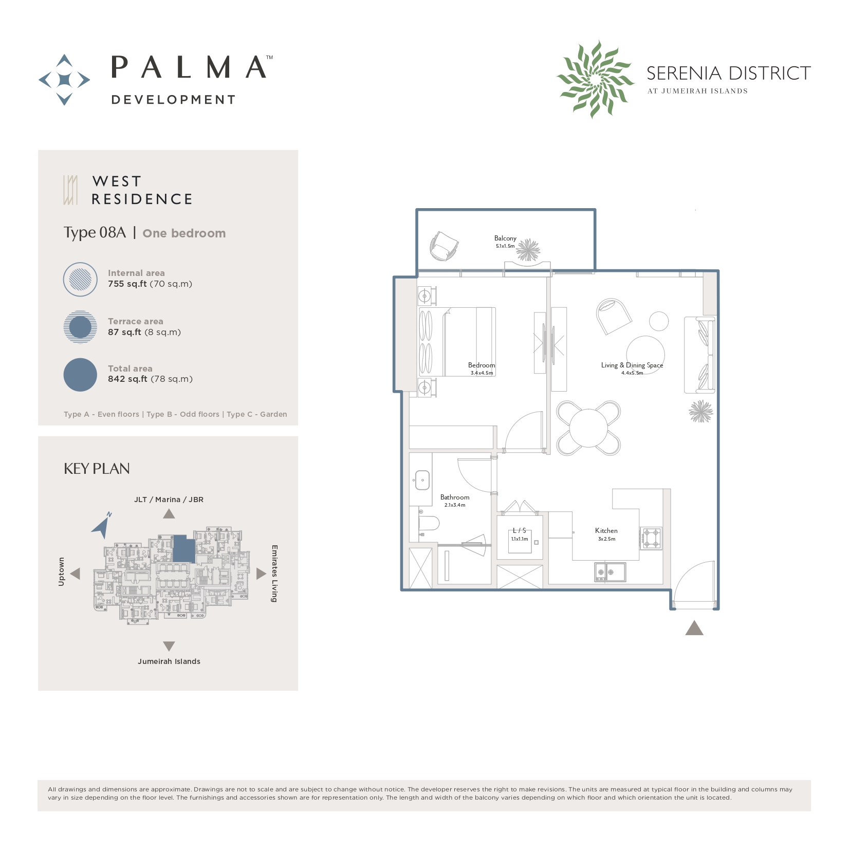 90 Degree South - 1BR-Type 08A