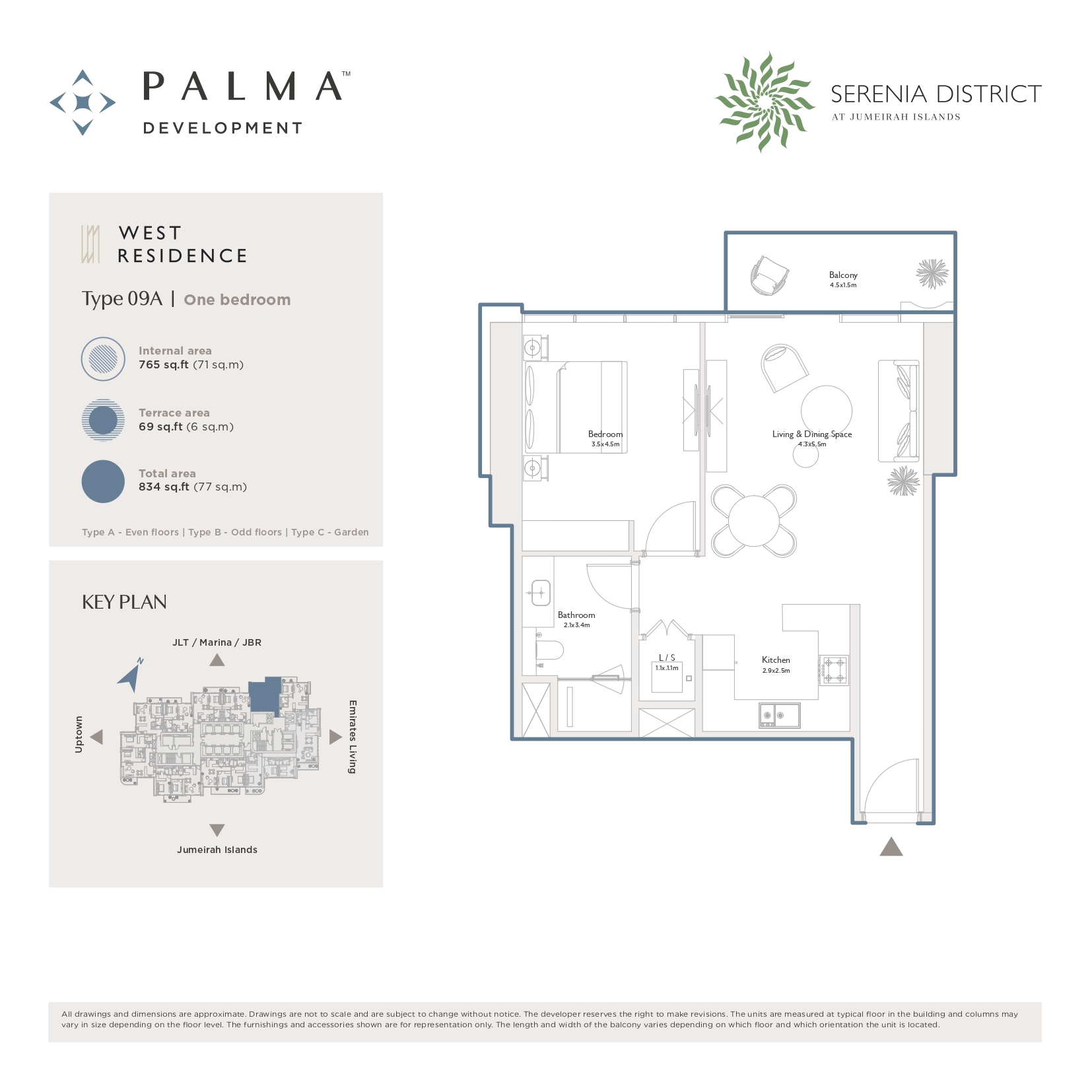 90 Degree South - 1BR-Type 09A