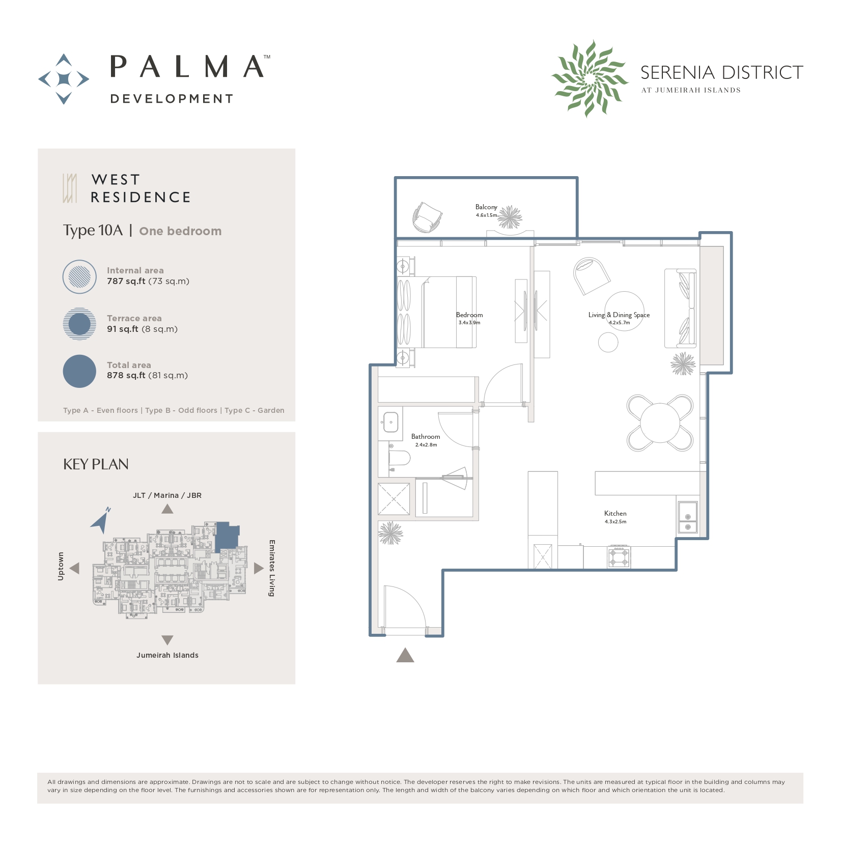 90 Degree South - 1BR-Type 10A
