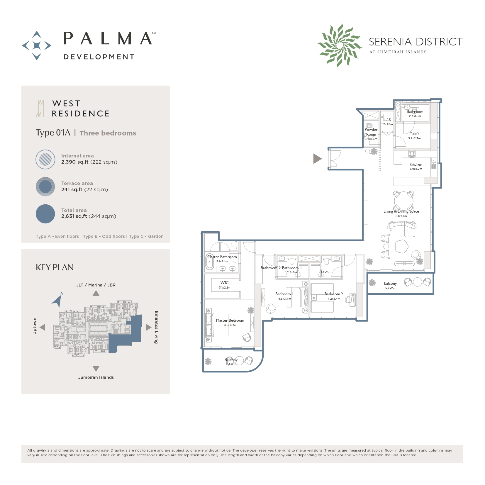 90 Degree South - 3BR-Type 01A
