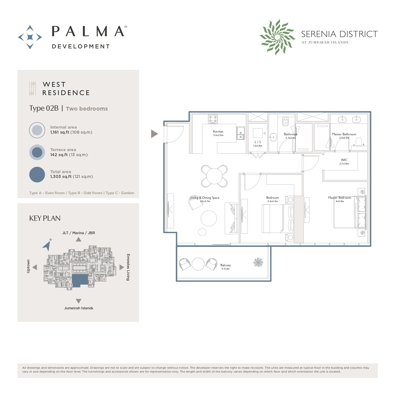 90 Degree South - 2BR-Type 02B