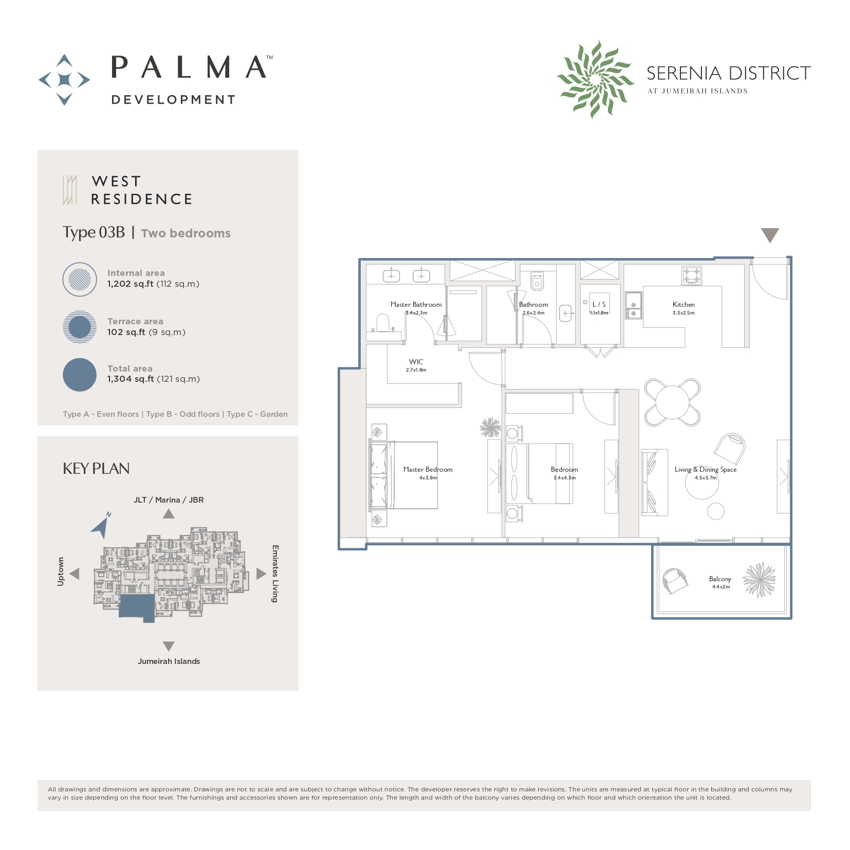 90 Degree South - 2BR-Type 03B