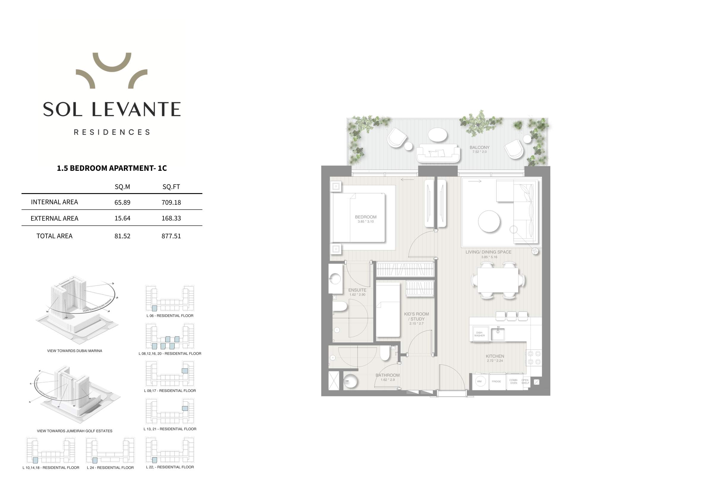 90 Degree South - 1.5BR-1C