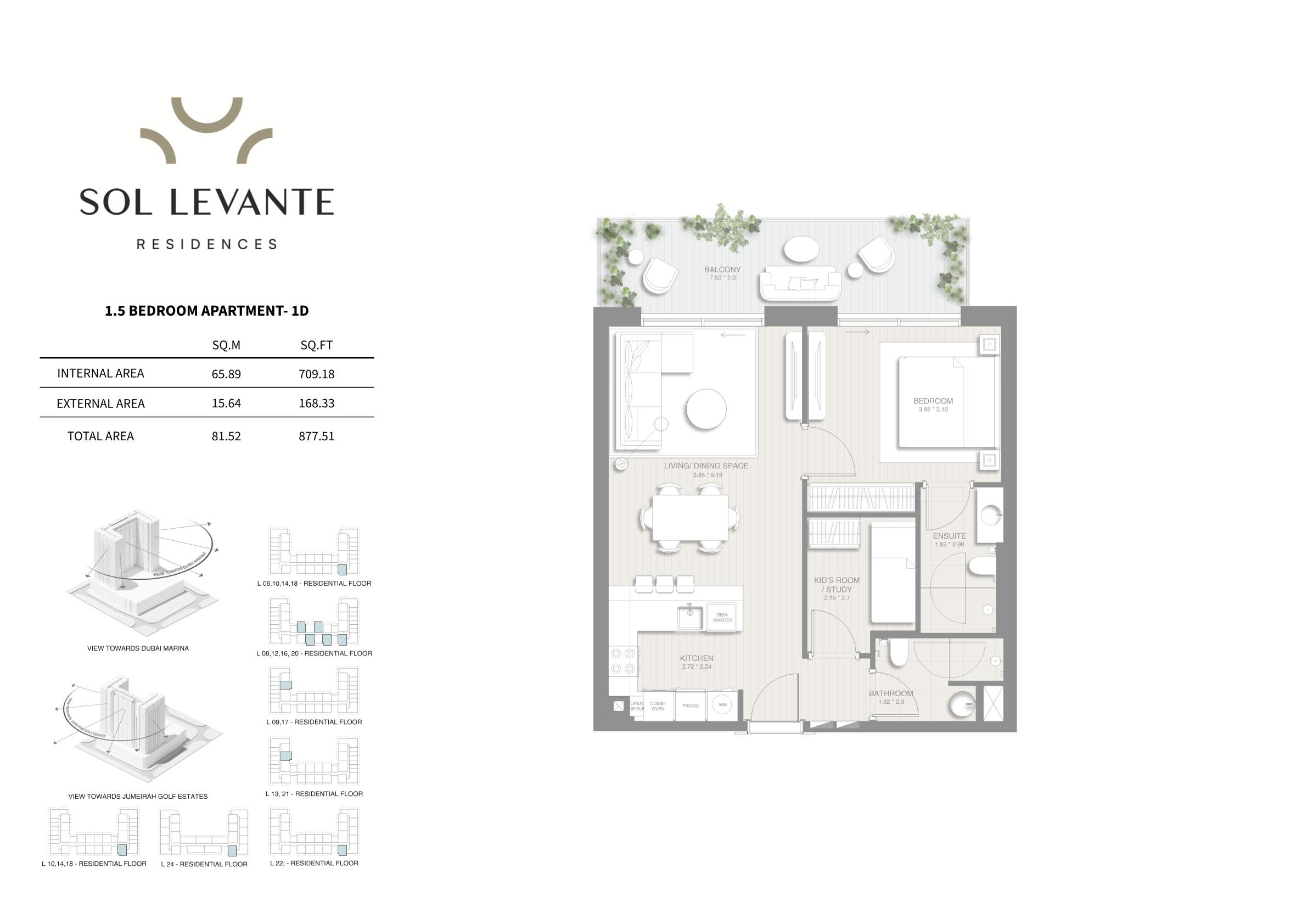 90 Degree South - 1.5BR-1D