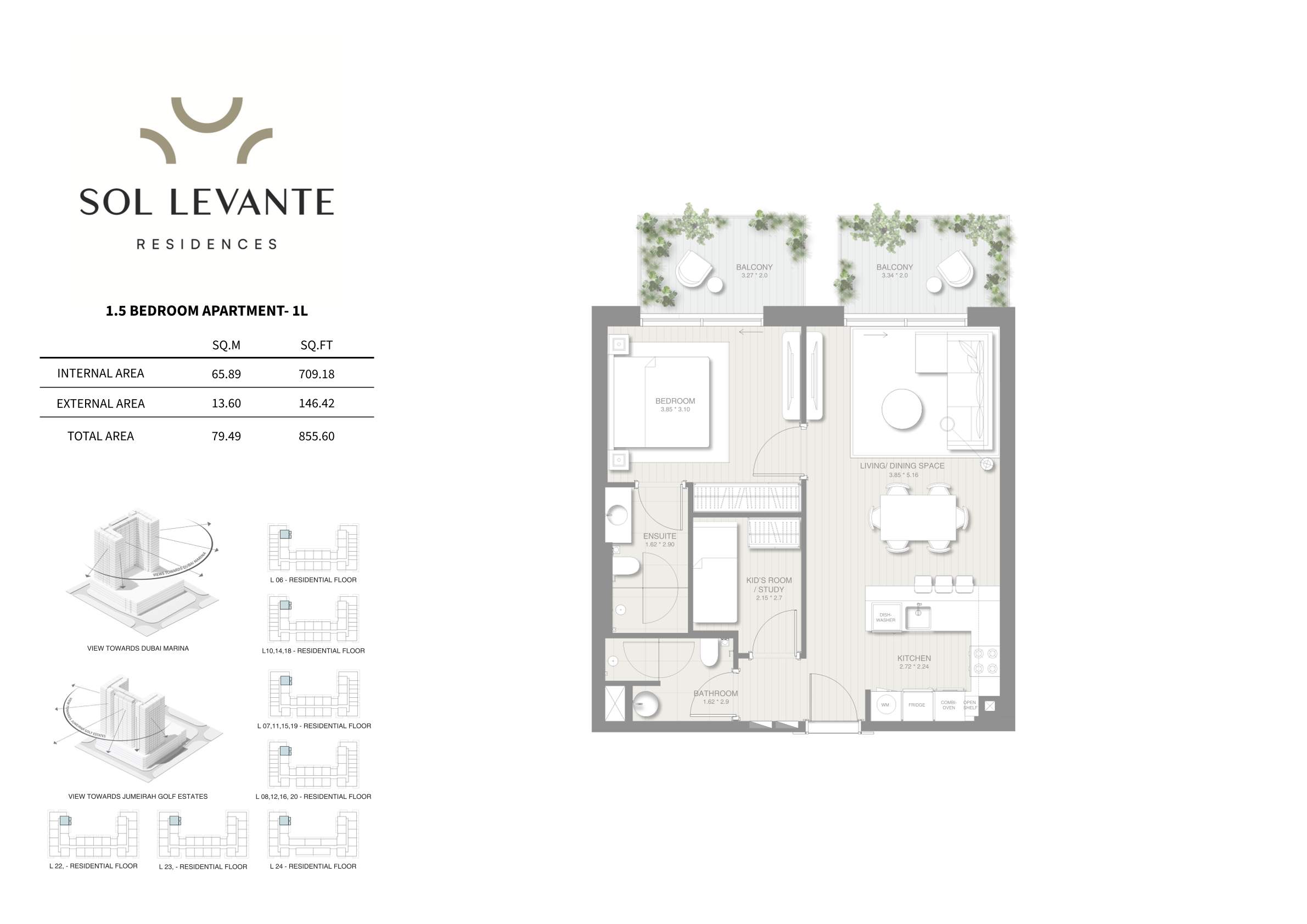 90 Degree South - 1.5BR-1L