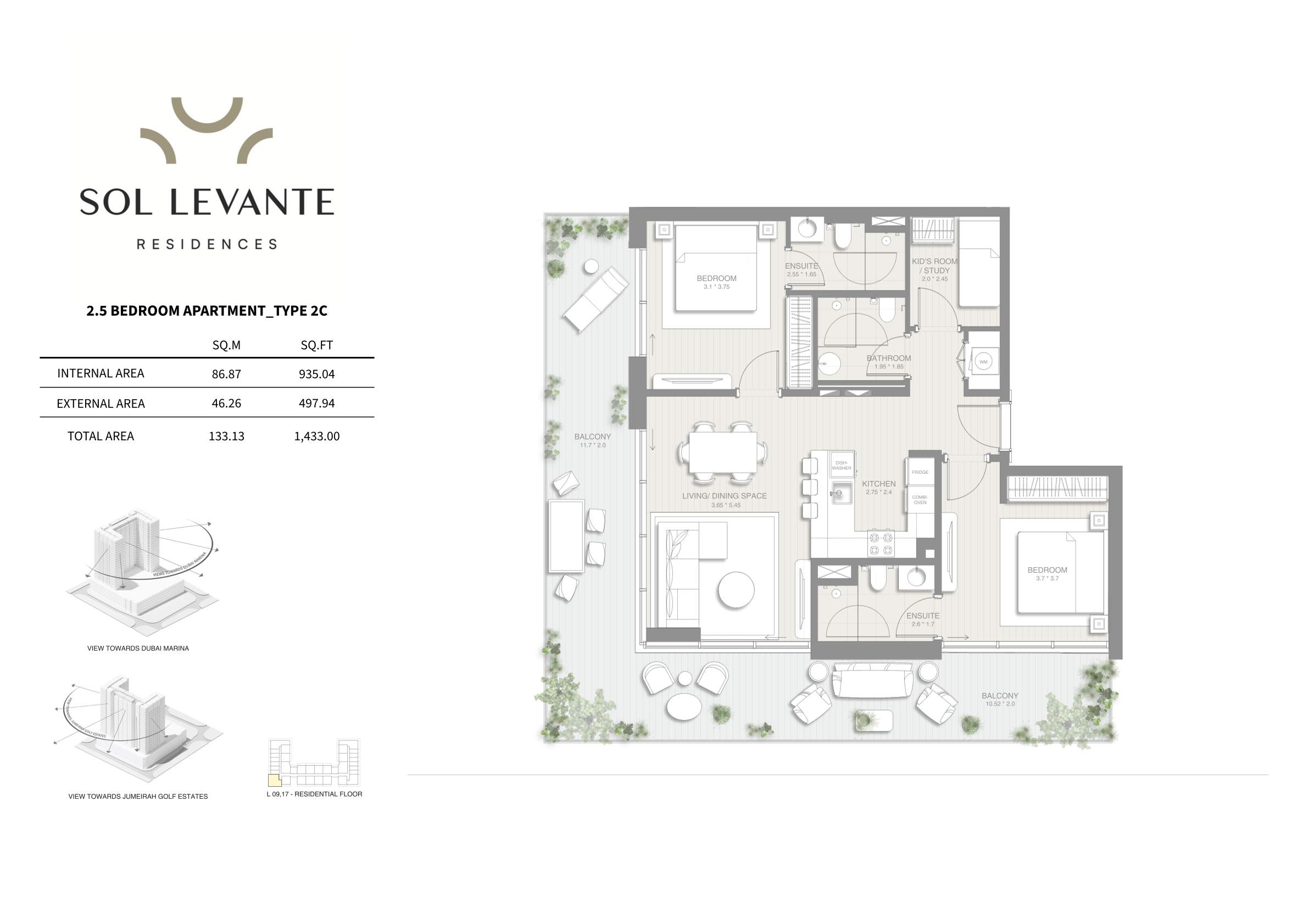 90 Degree South - 2.5BR-2C