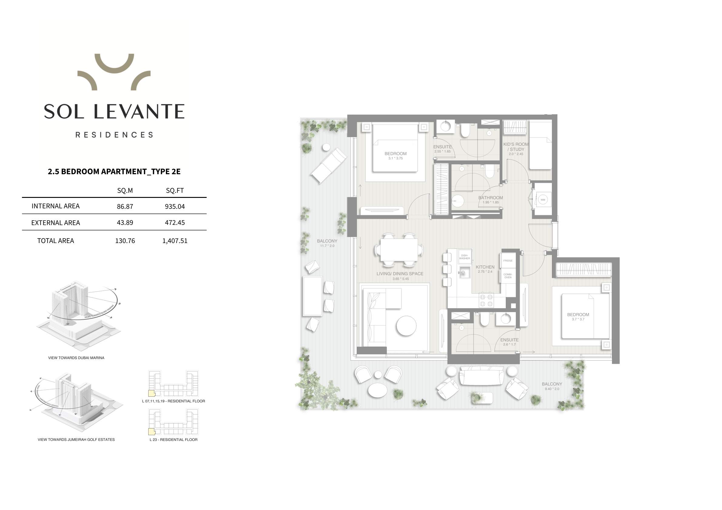 90 Degree South - 2.5BR-2E