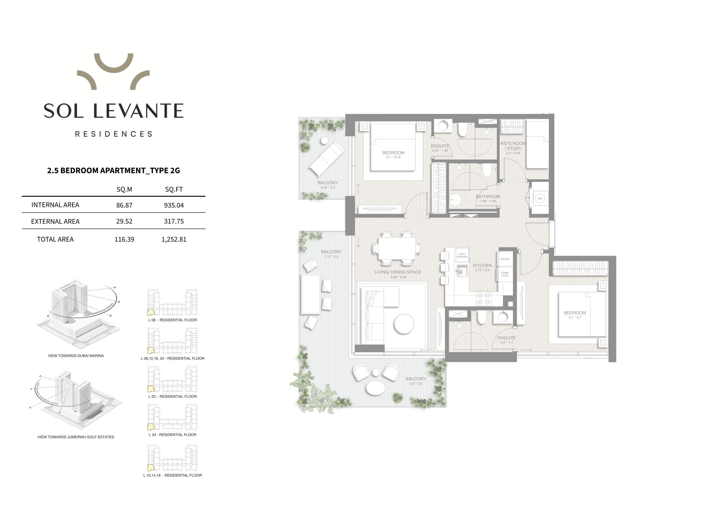 90 Degree South - 2.5BR-2G