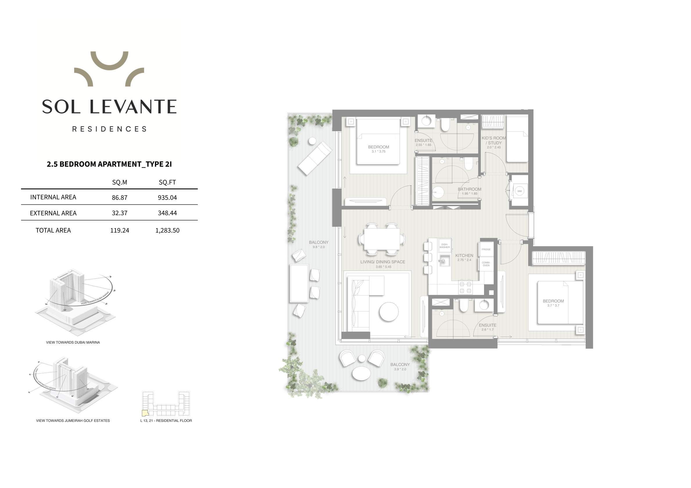 90 Degree South - 2.5BR-2I