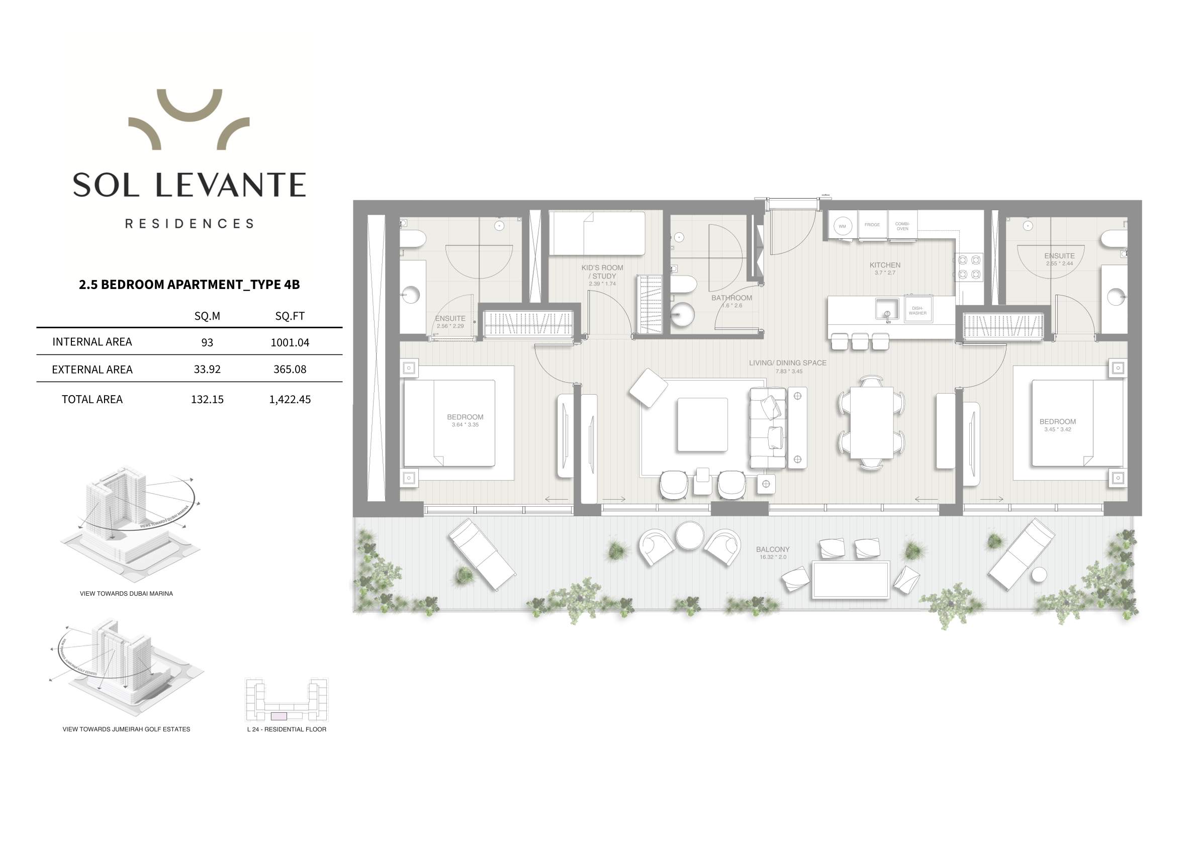 90 Degree South - 2.5BR-4B