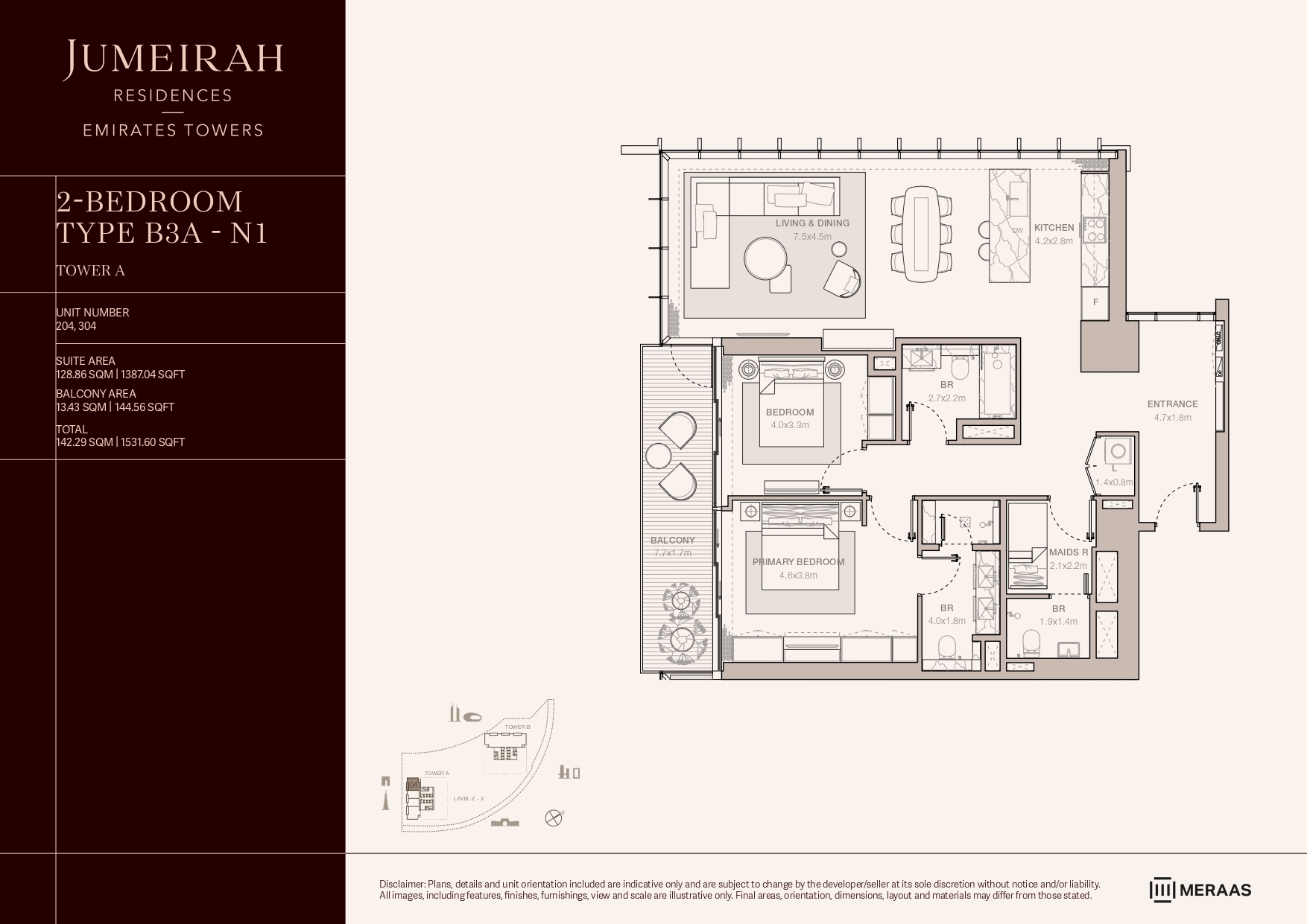 90 Degree South - 2BR-B3A-N1