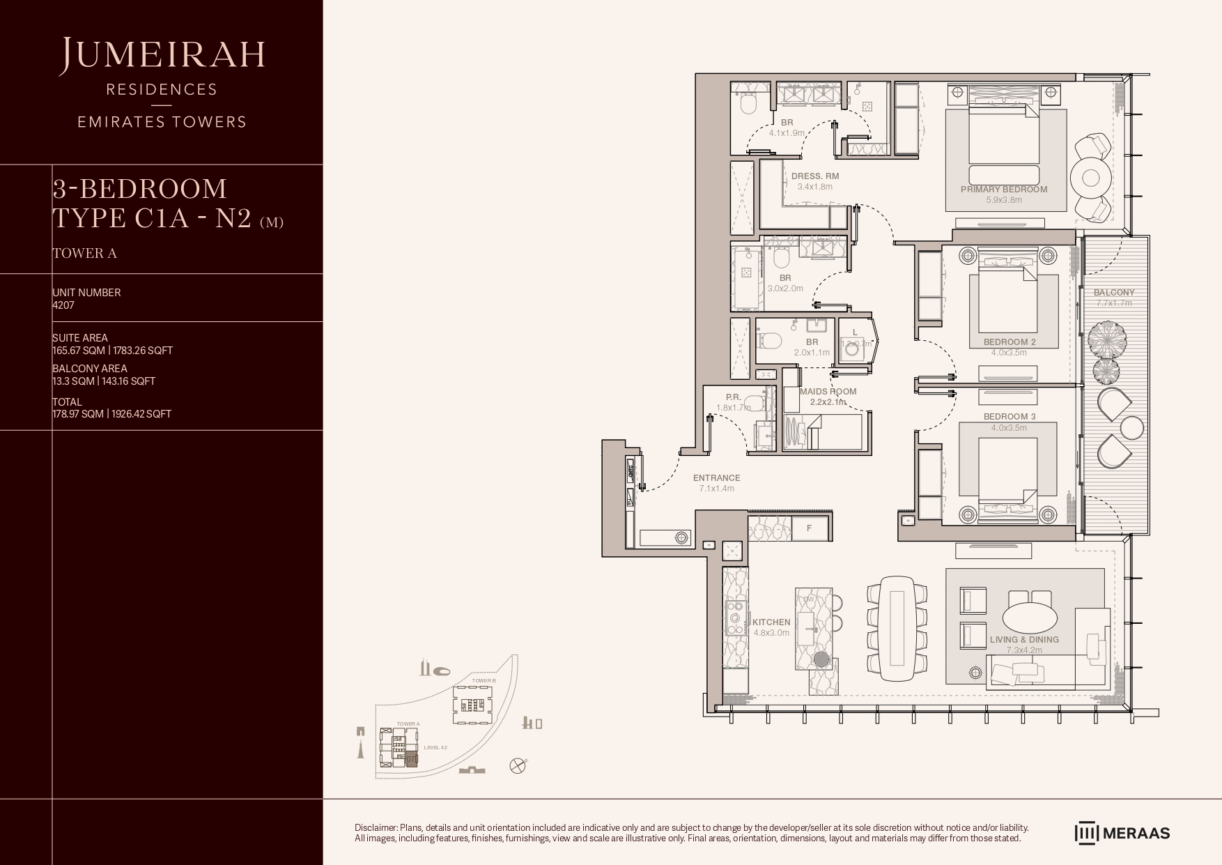 90 Degree South - 3BR-C1A-N2(M)