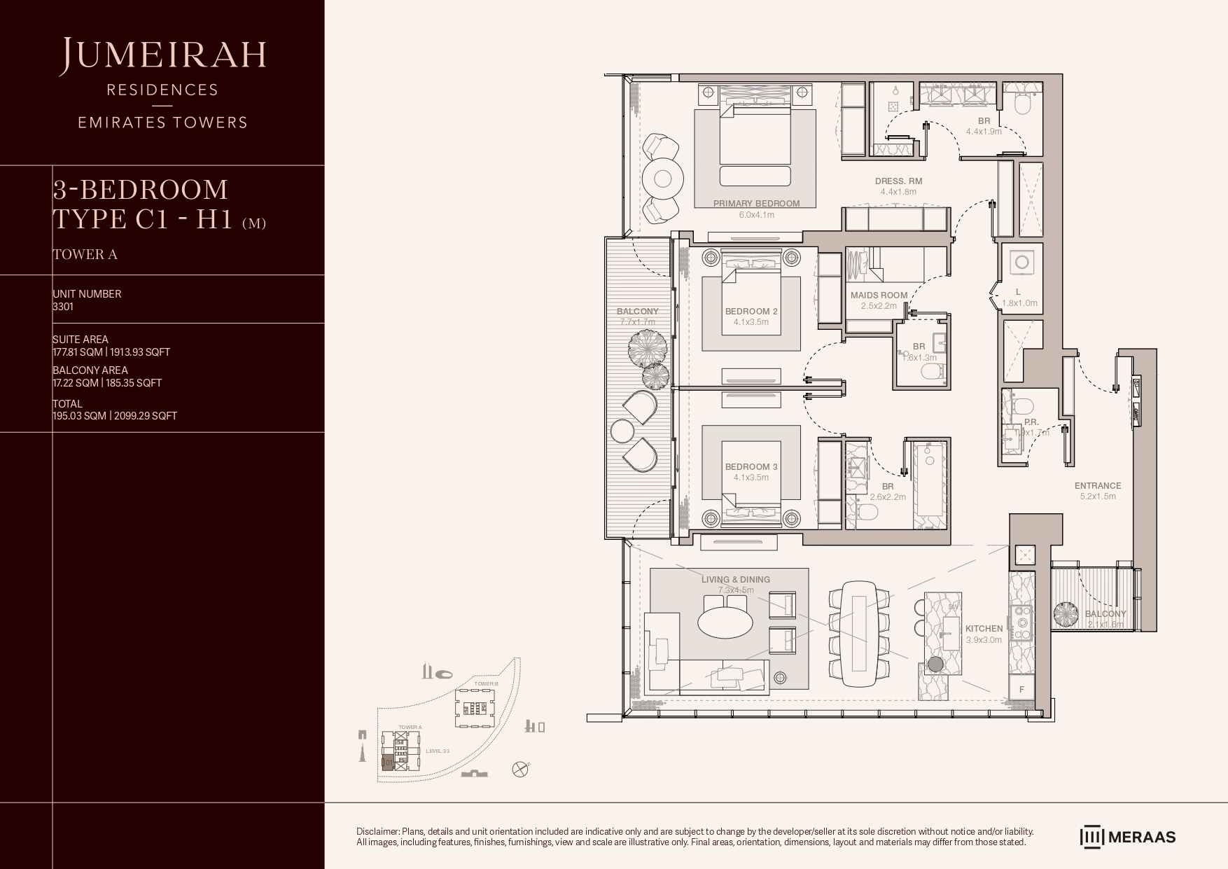 90 Degree South - 3BR-C1-H1(M)