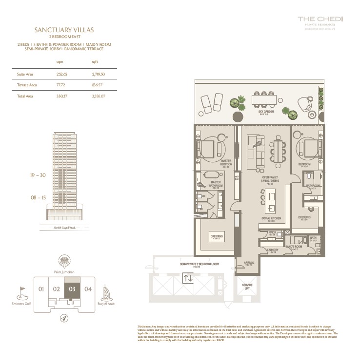 90 Degree South - 2BR-East