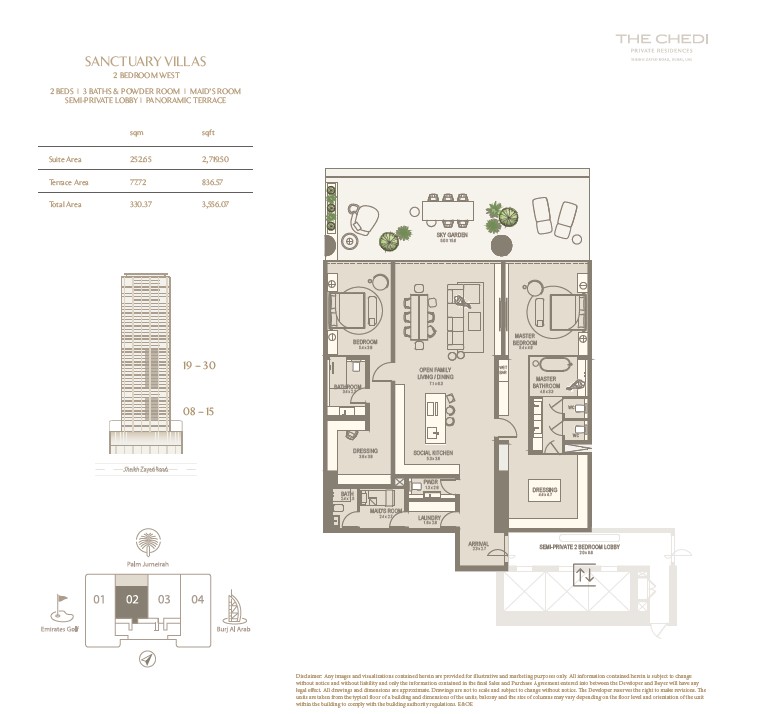 90 Degree South - 2BR-West