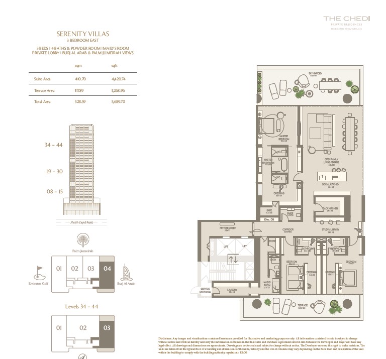 90 Degree South - 3BR-East