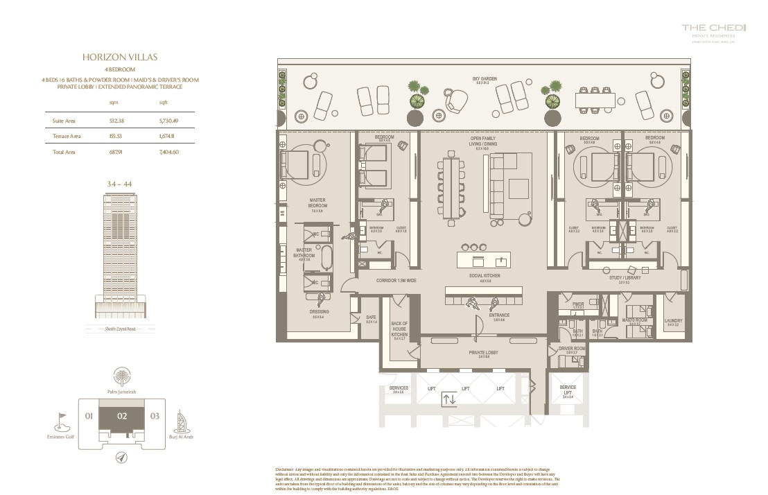 90 Degree South - 4BR