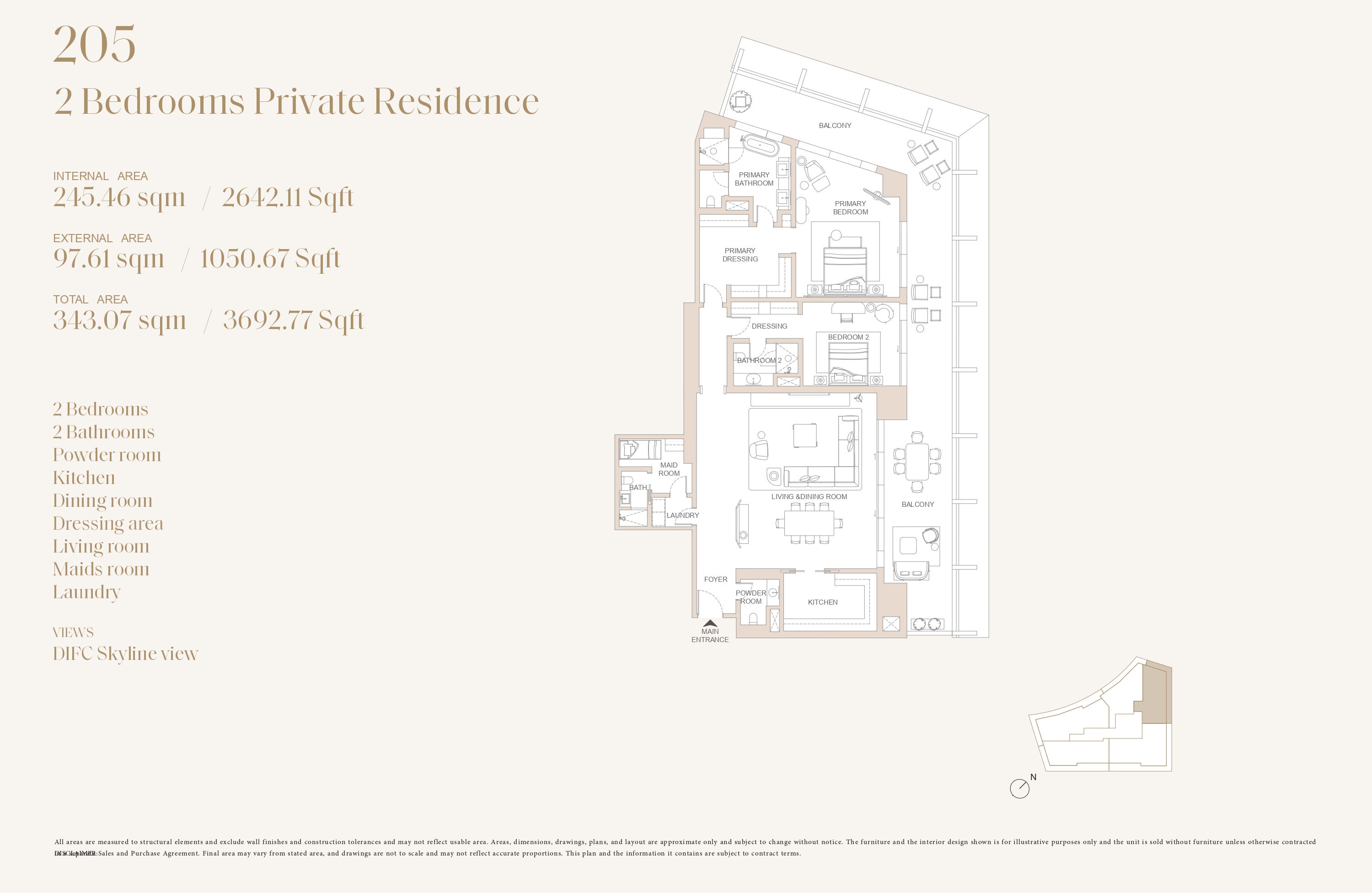 90 Degree South - 2BR-205