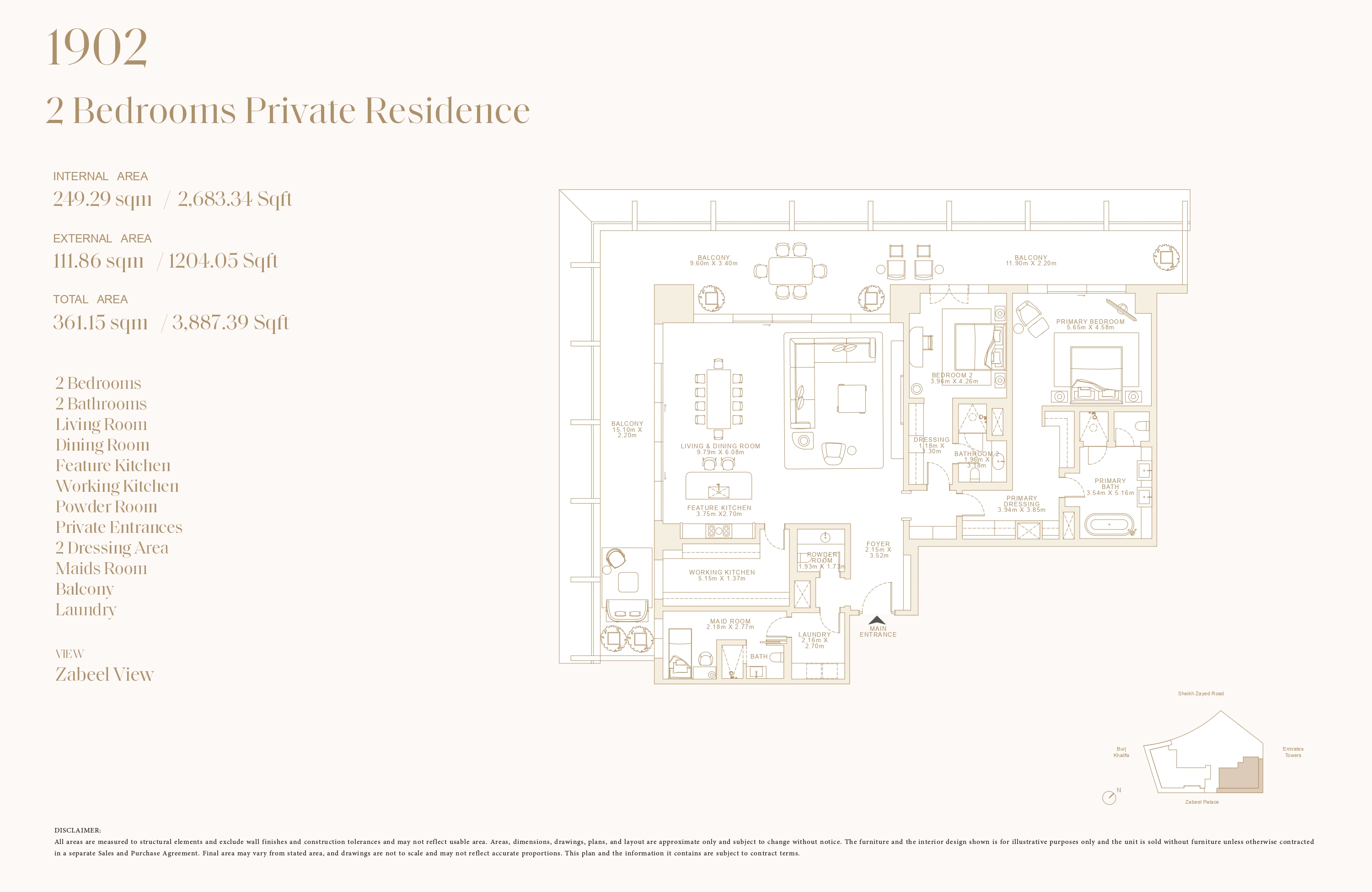 90 Degree South - 2BR-1902