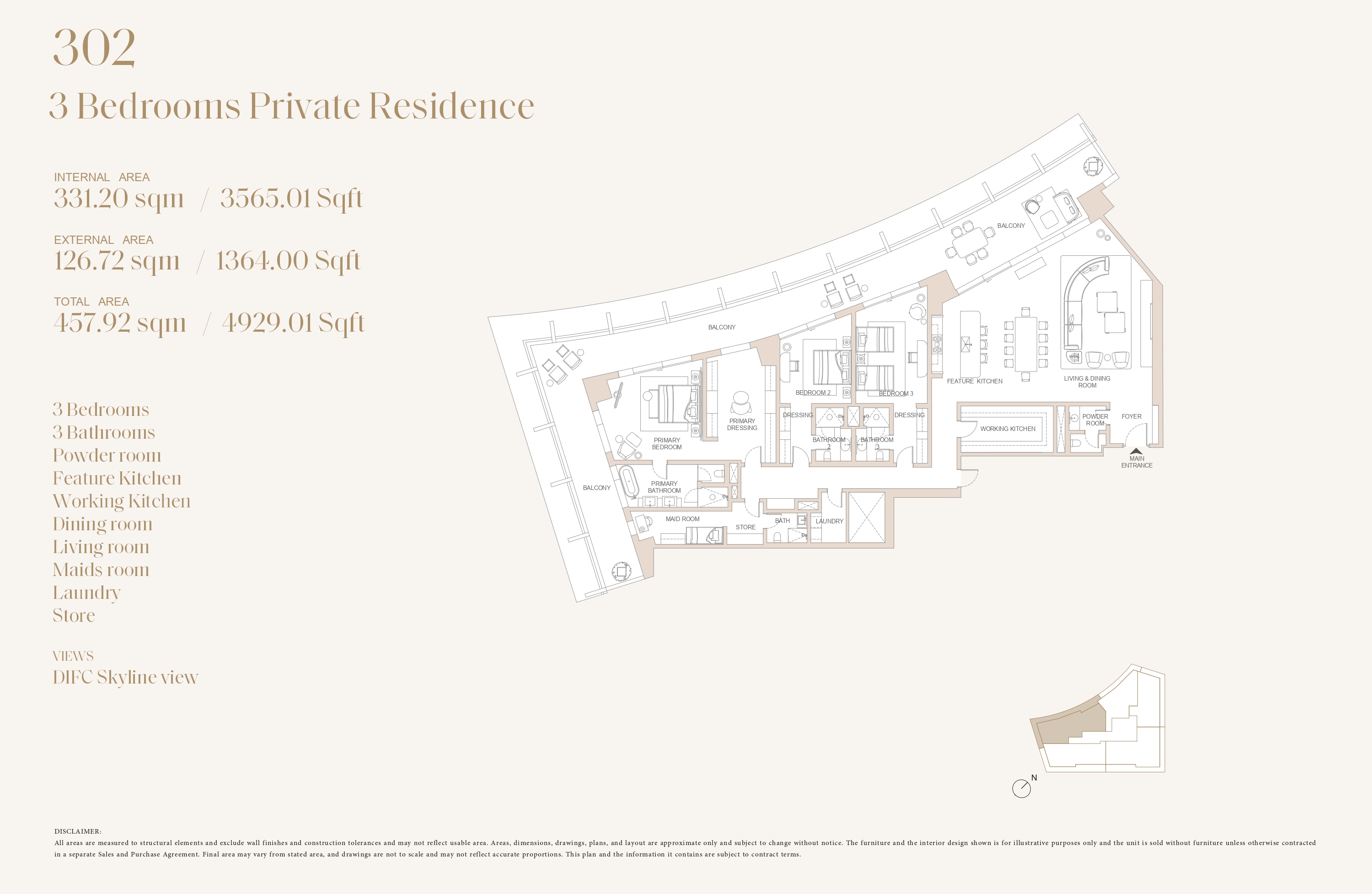 90 Degree South - 3BR-302