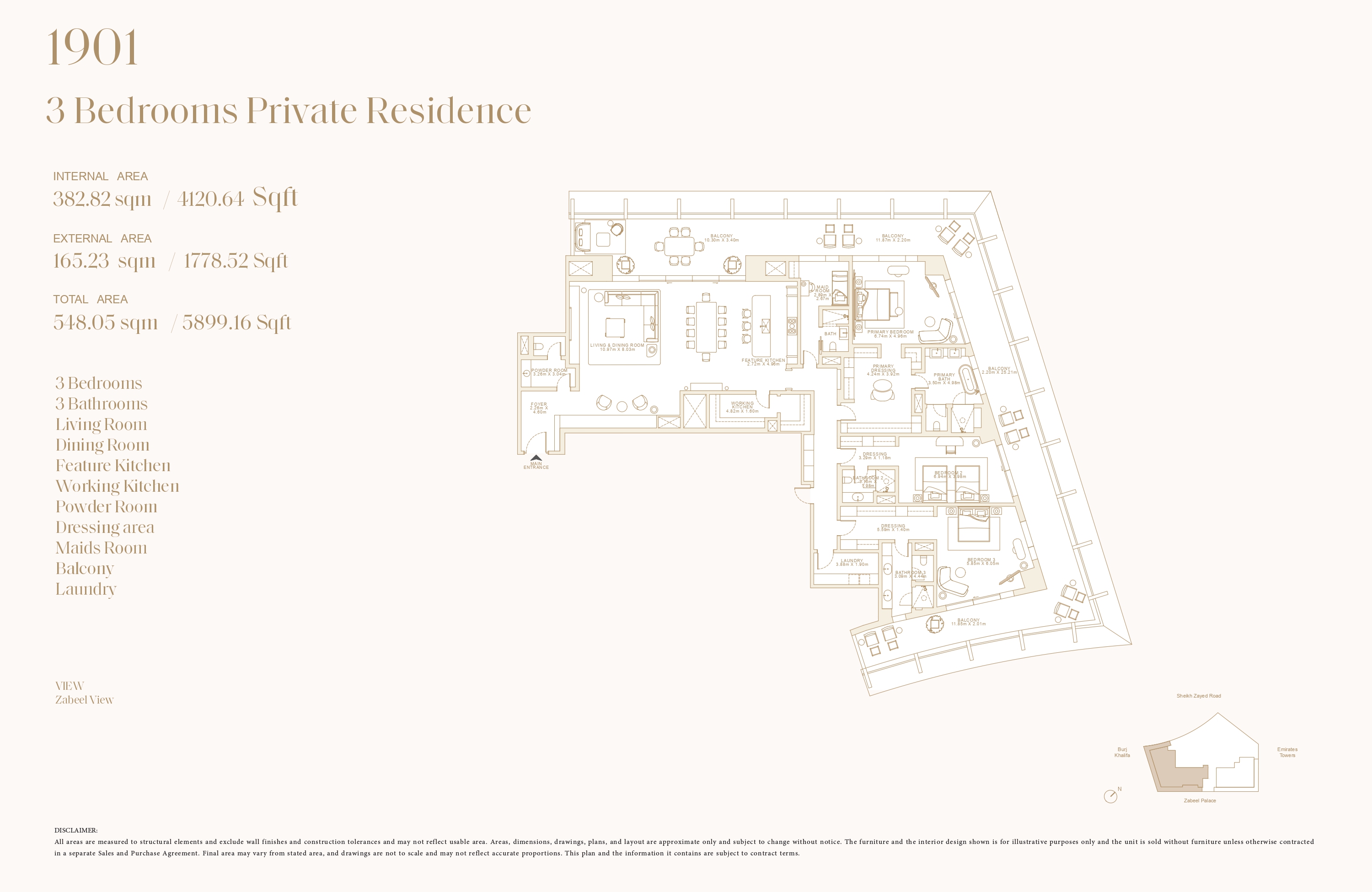 90 Degree South - 3BR-1901