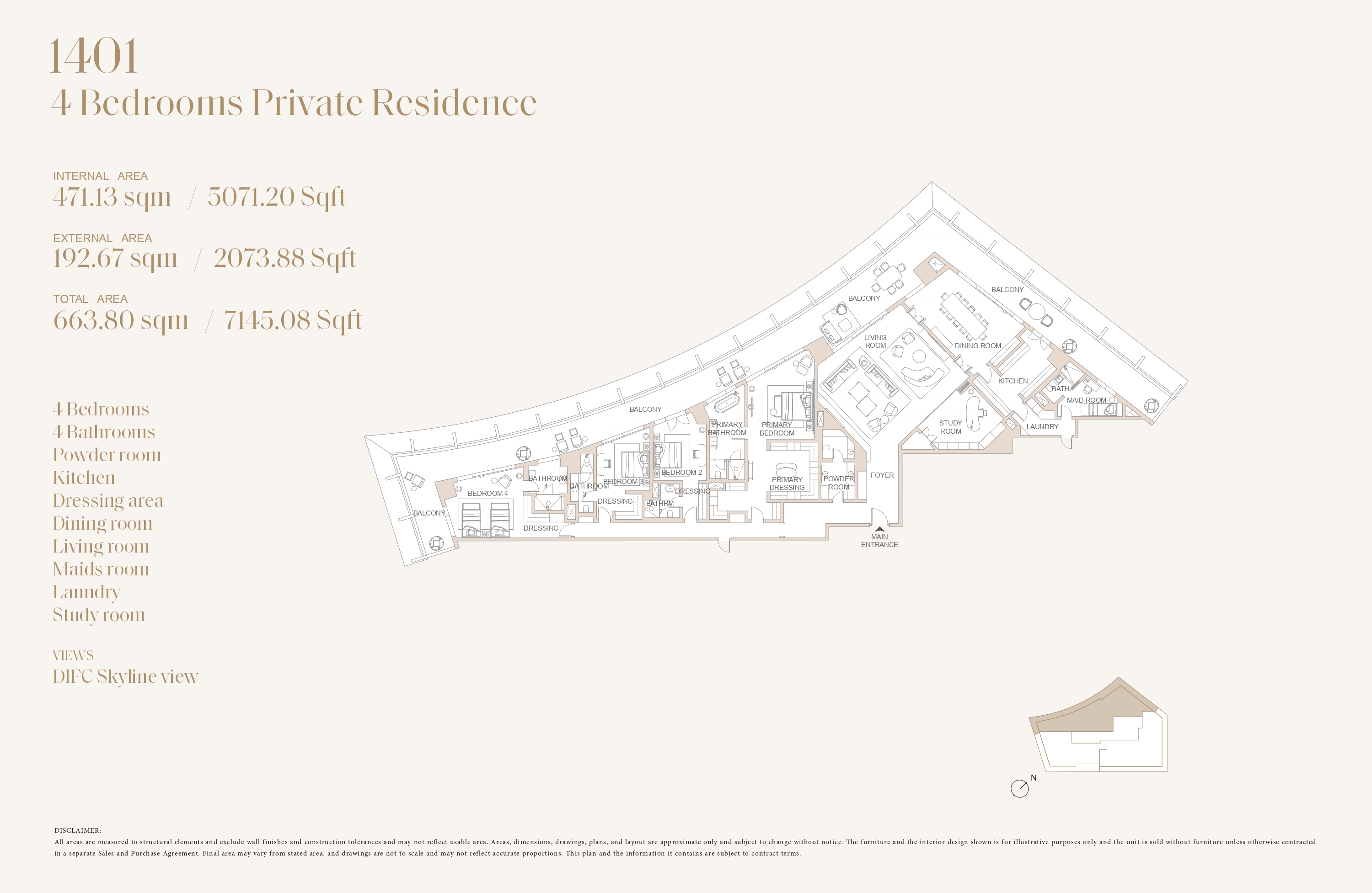 90 Degree South - 4BR-1401