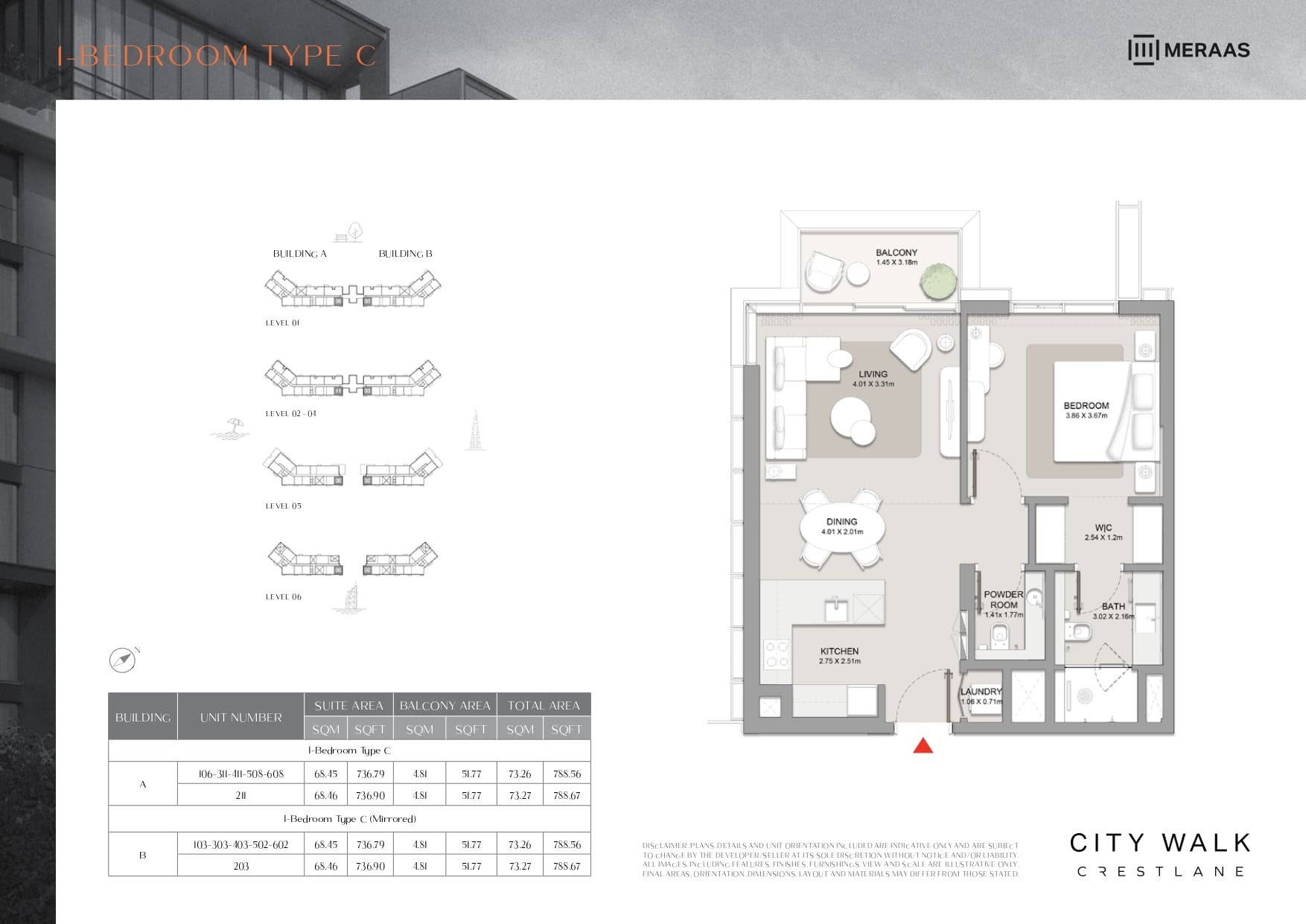 90 Degree South - 1BR_Type C