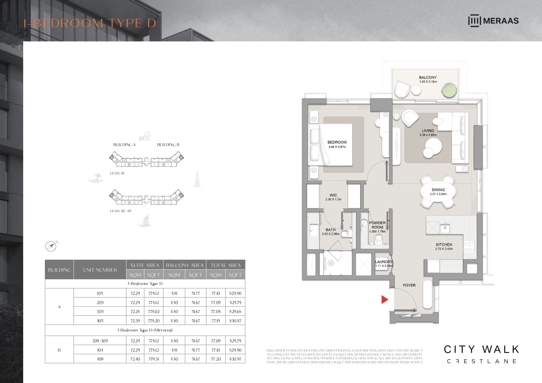 90 Degree South - 1BR-Type D
