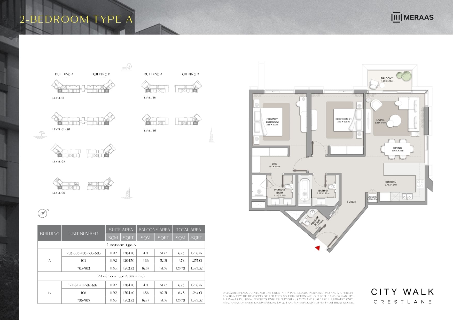 90 Degree South - 2BR-Type A