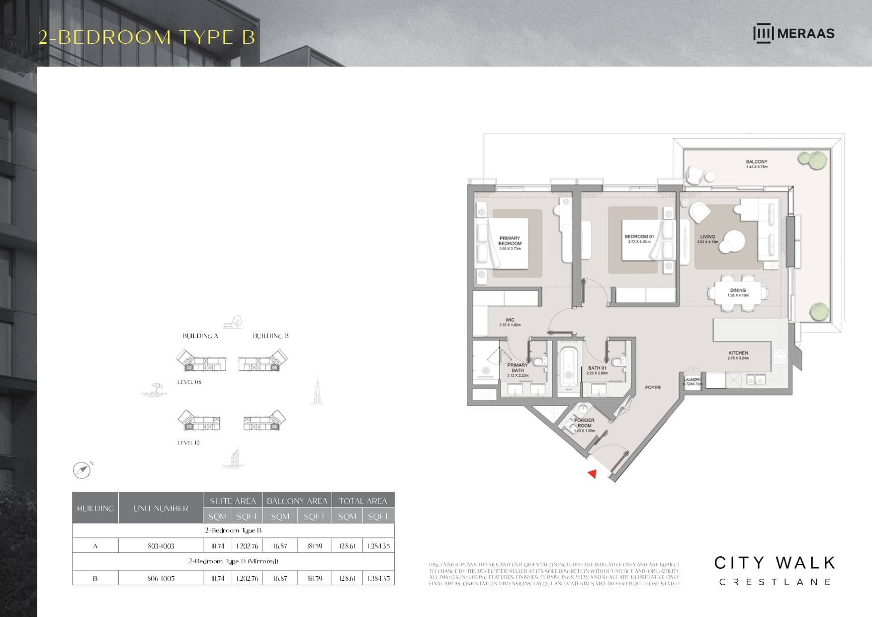 90 Degree South - 2BR-Type B