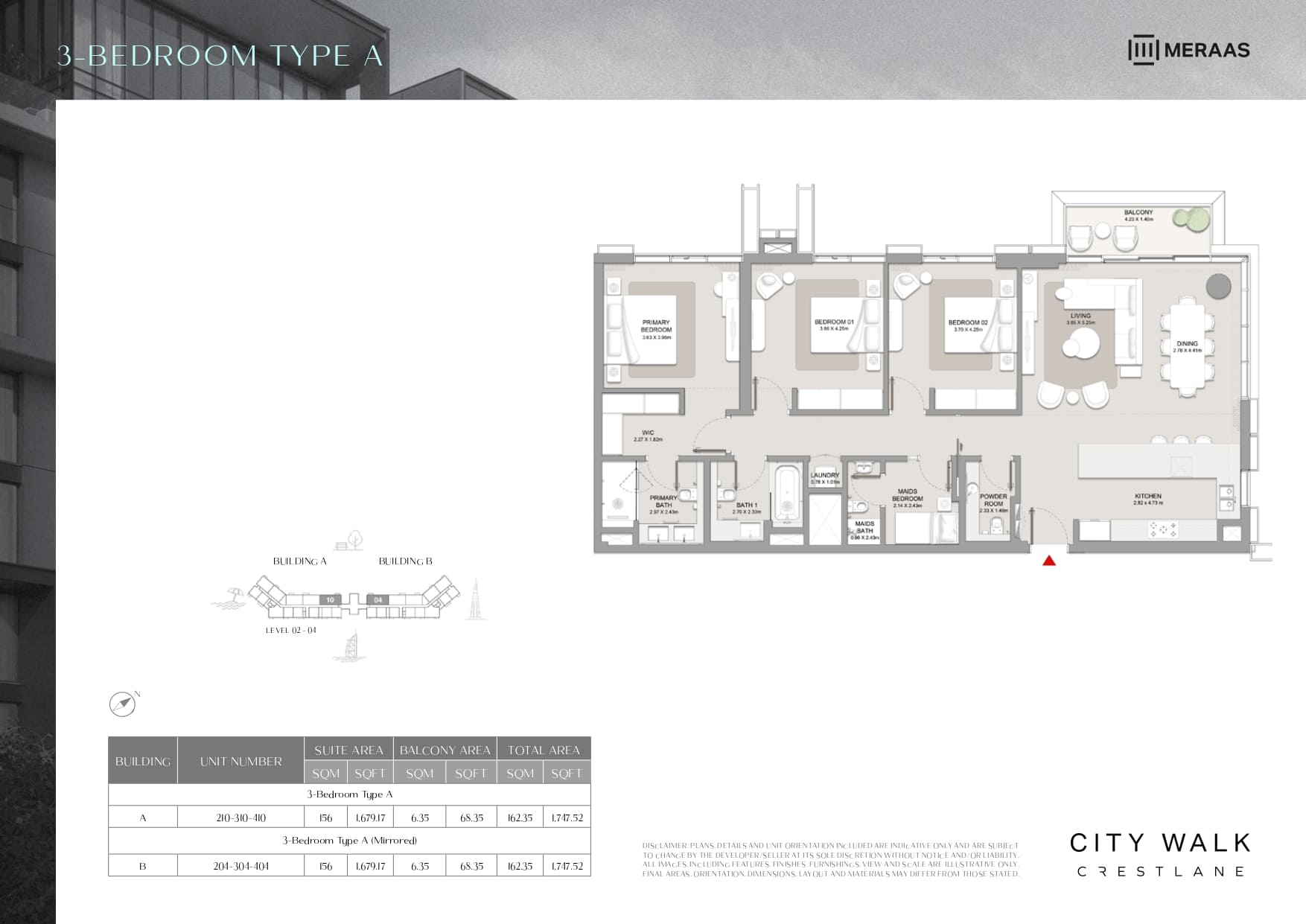 90 Degree South - 3BR-Type A