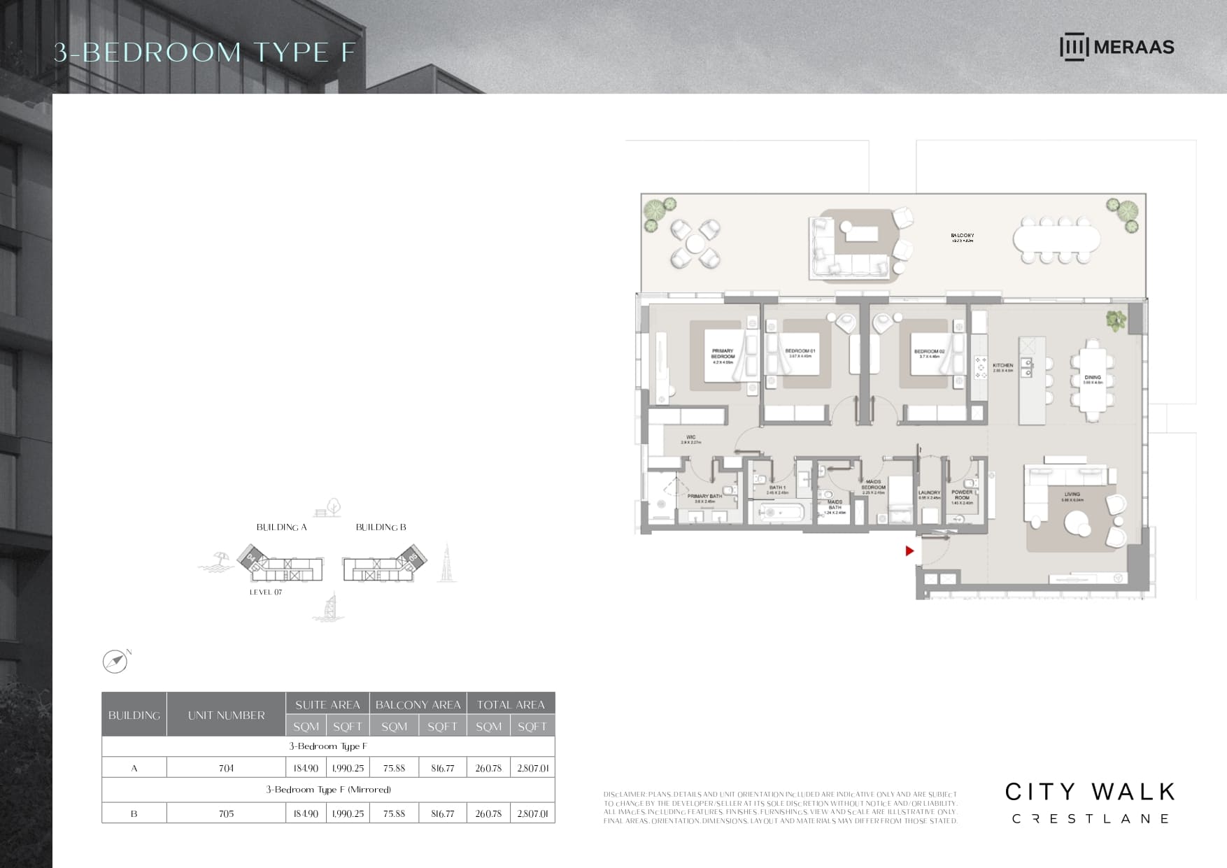 90 Degree South - 3BR-Type F