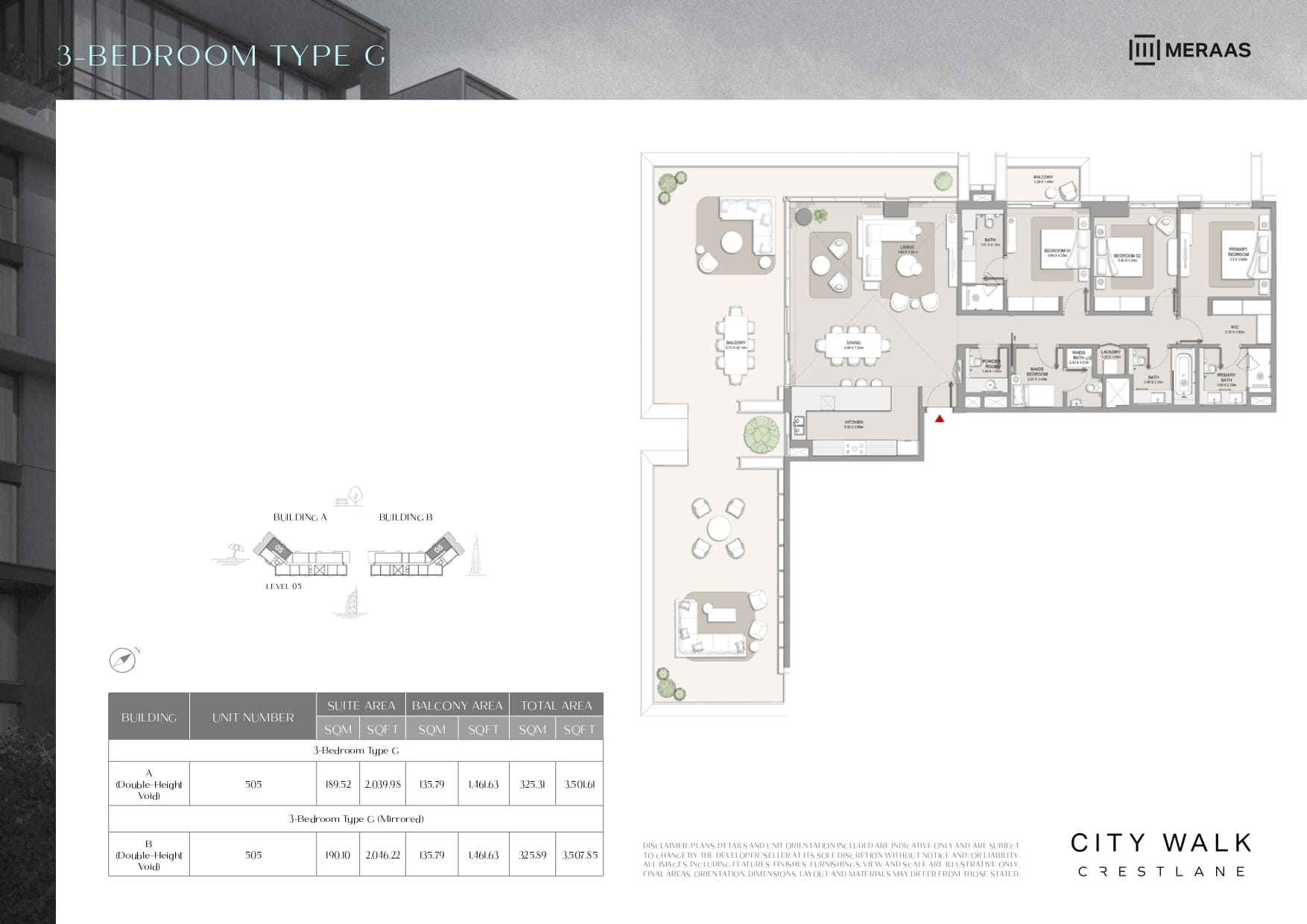 90 Degree South - 3BR-Type G