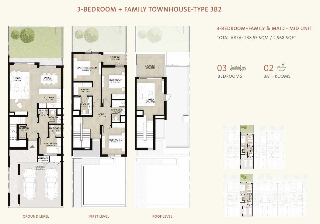 90 Degree South - 3BR-TH-B2